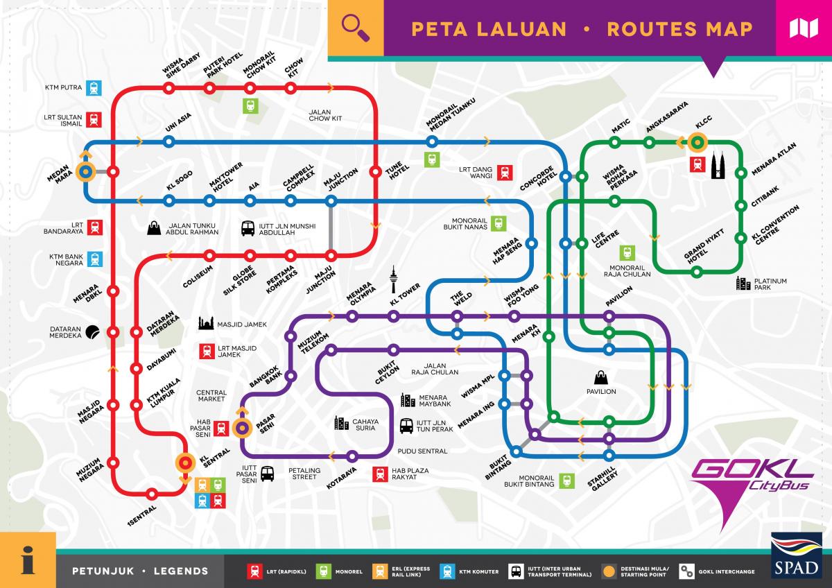 go kl city bus route map