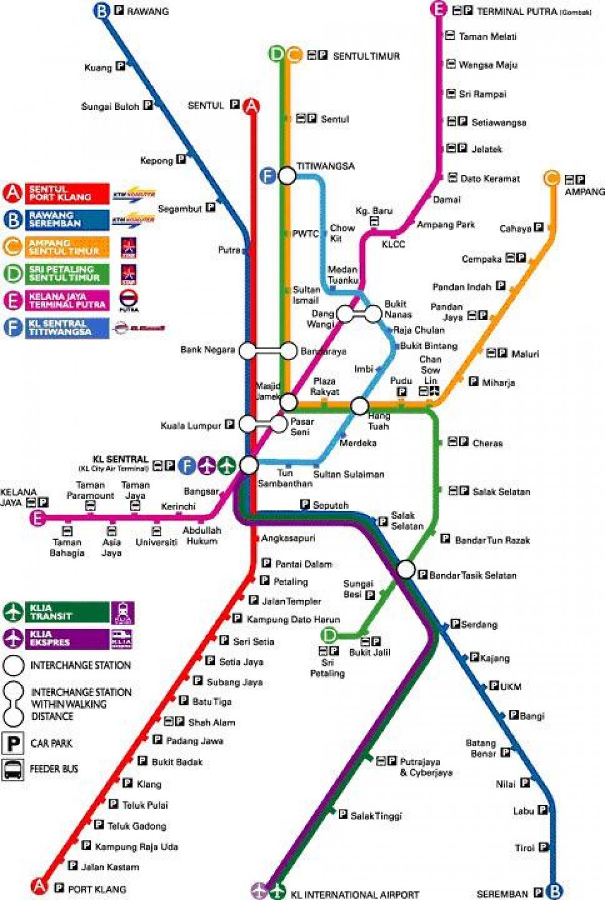 klia express route map