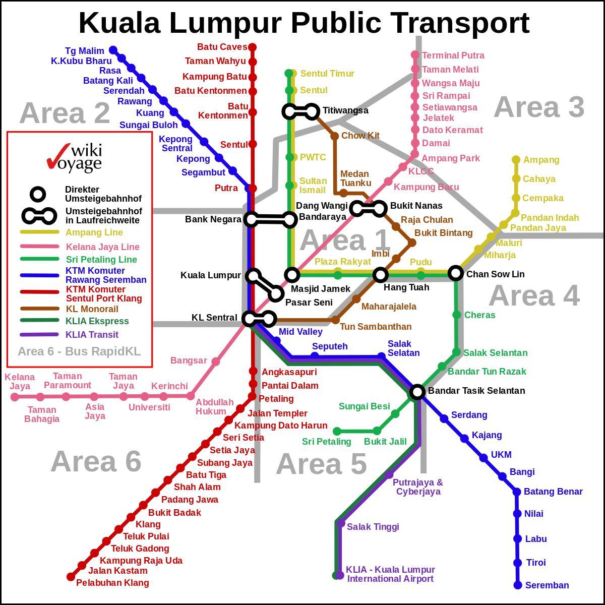 public transport kuala lumpur map