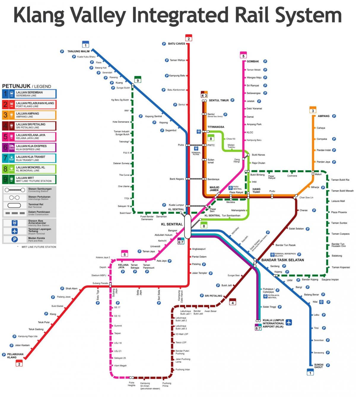 map train malaysia