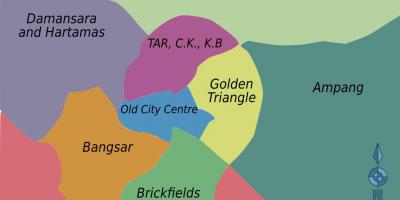 Kuala lumpur district map