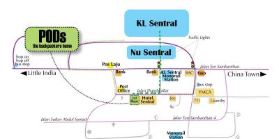 Kuala lumpur bus station map
