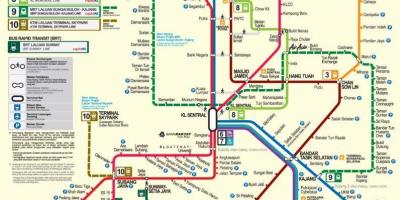 Klang valley rail transit map