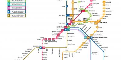 Malaysia transportation map