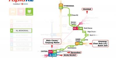 Malaysia train line map