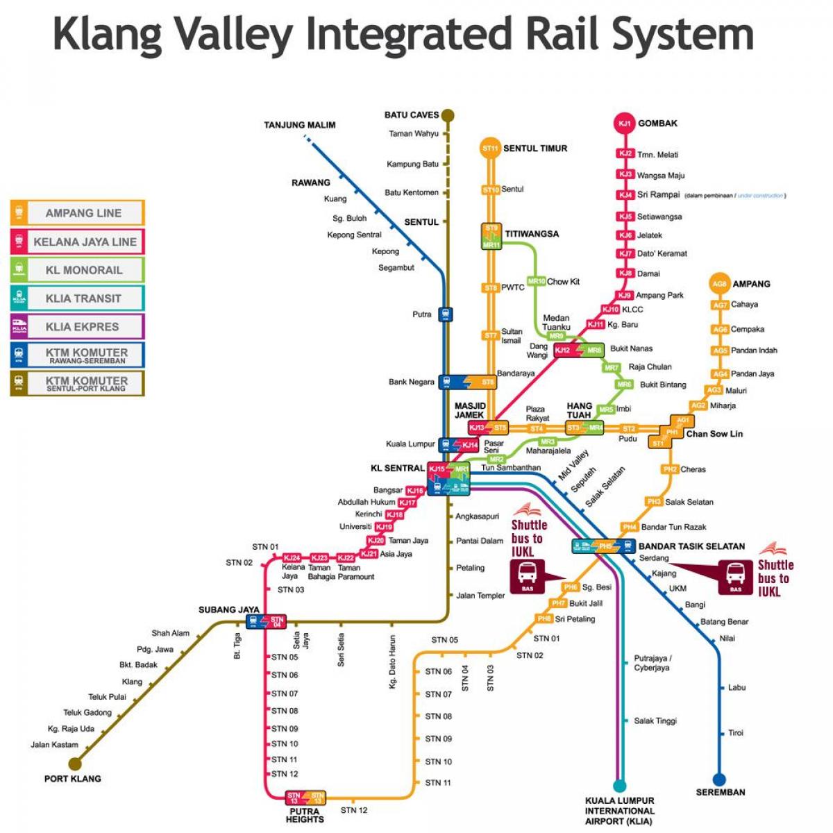 kl integrated rail map