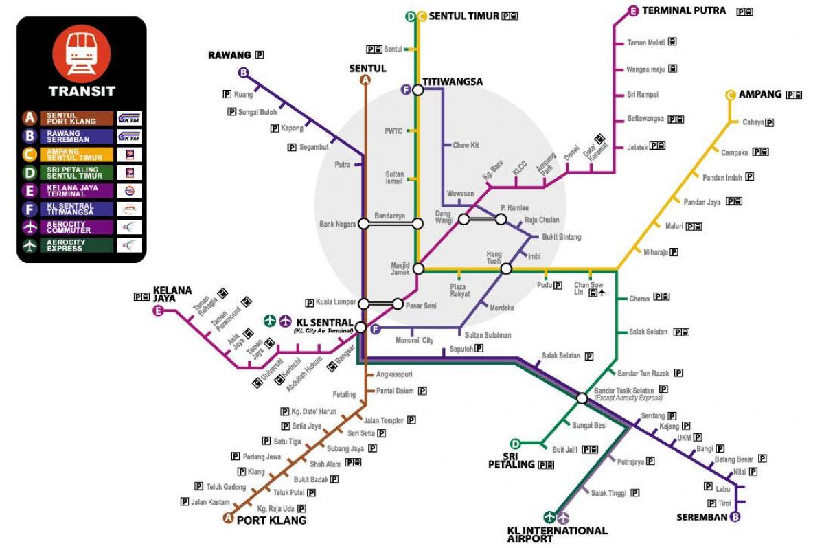 Map of ktm transit