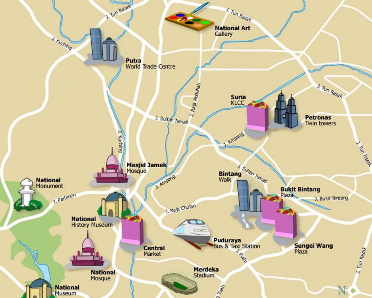 kl attractions map