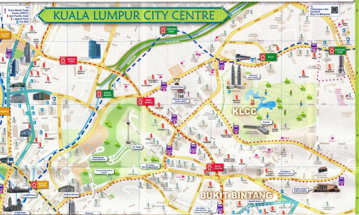 kl city walk map