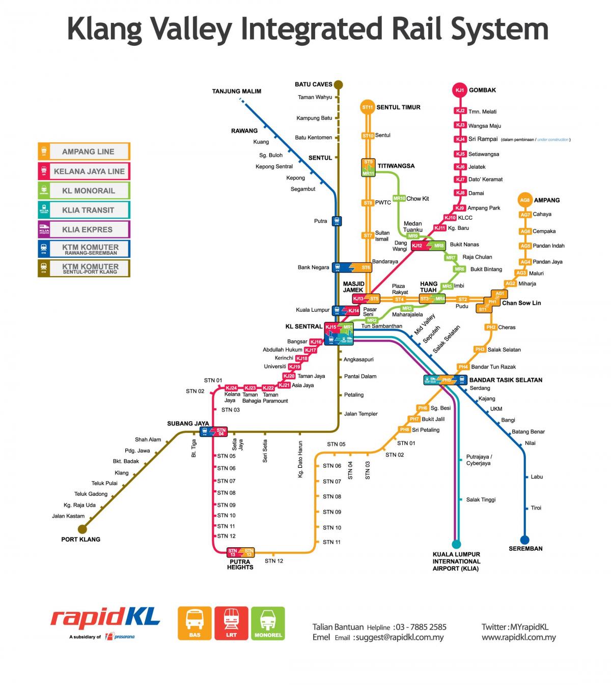 malaysia transportation map