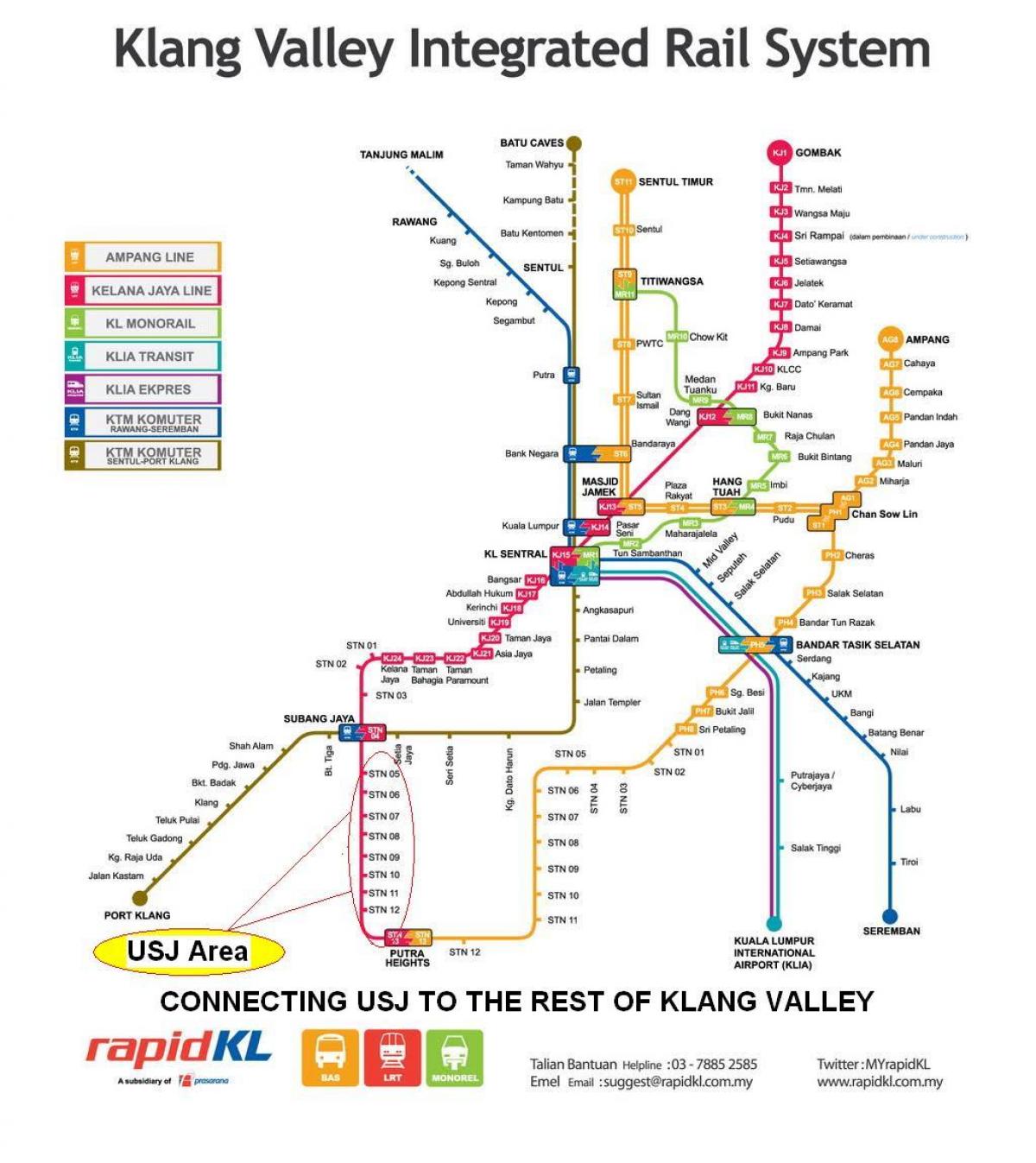 subang jaya lrt route map