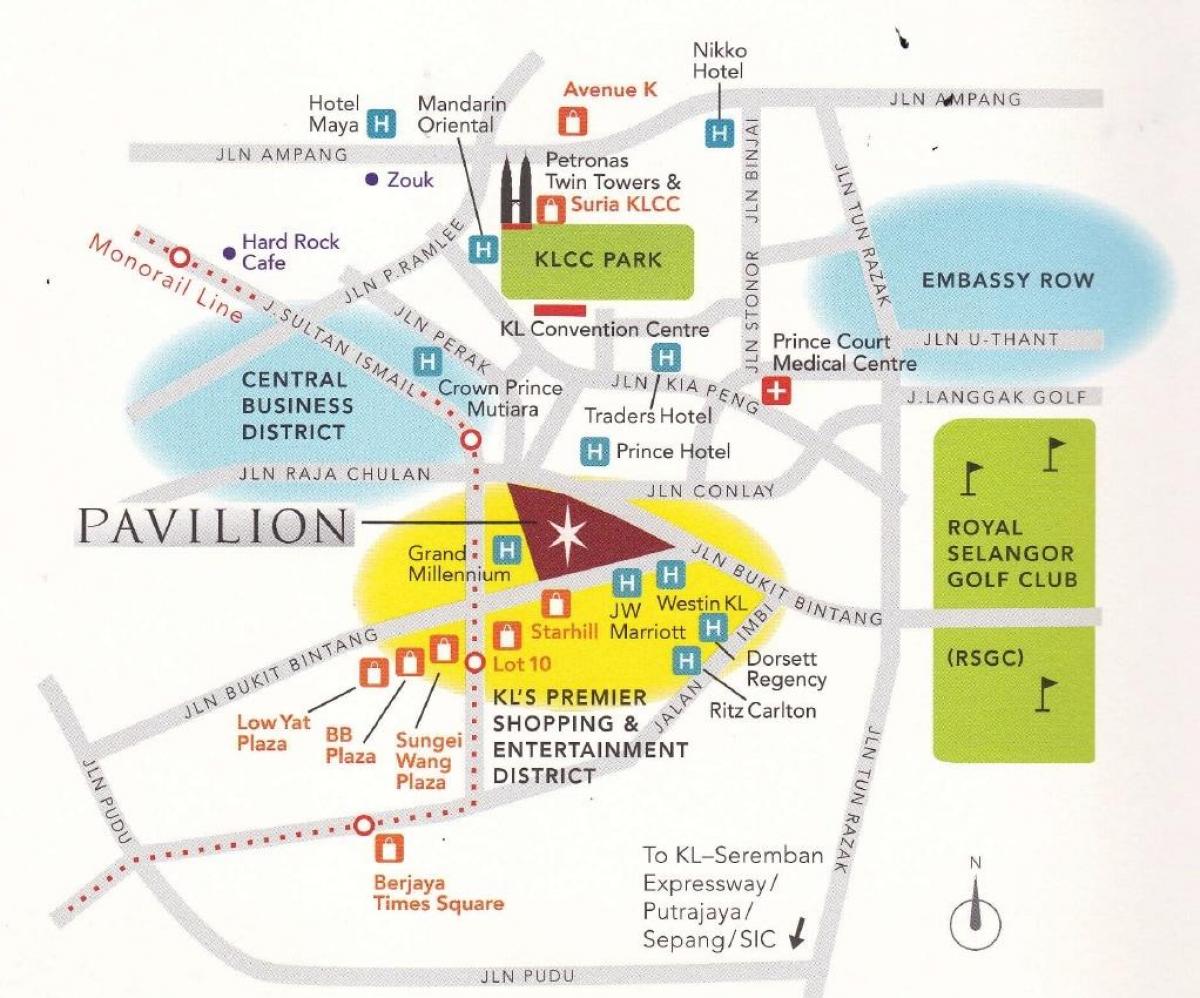 pavilion kl directory map