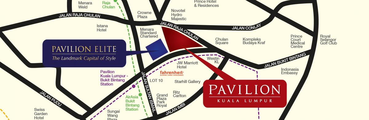 Map of pavilion kl