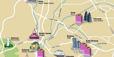 Tourist map of kl malaysia