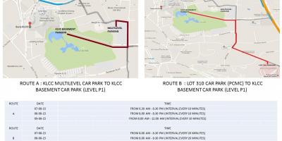 Map of klcc parking