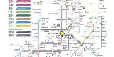 Kuala lumpur transit rail map