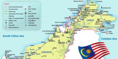Airports in malaysia map