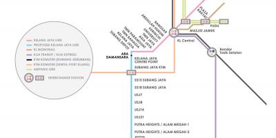 Ampang park lrt station map